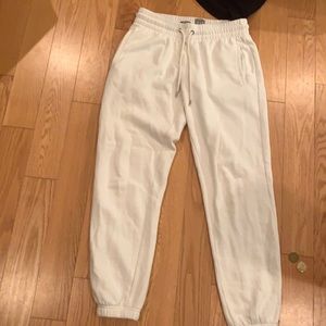 This is a size Xs pair of sweats with adjustable draw strings.